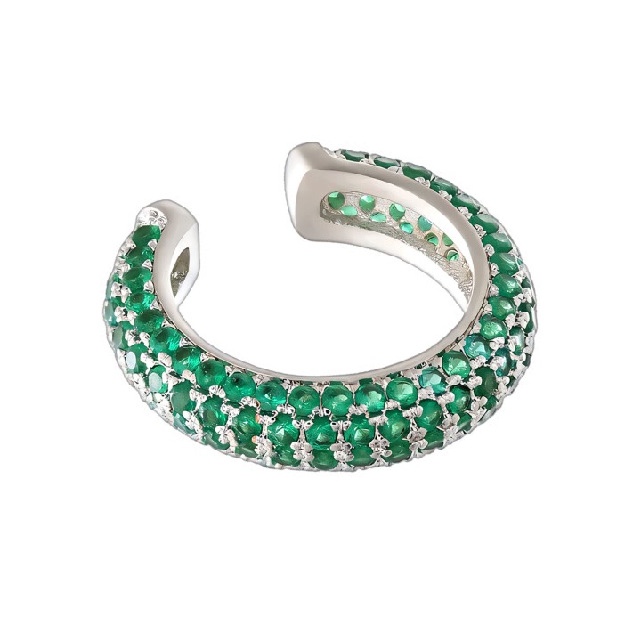 Ear Wrap Non Pierced Jewelry Helix Clip Fake Piercing Hoop Minimalist Cuff - Silver