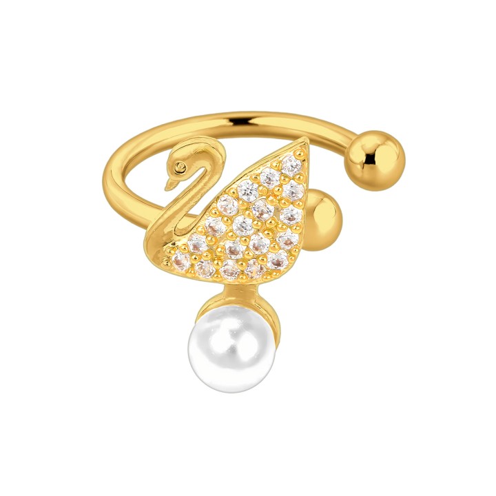 Helix Clip Dainty Non Pierced Jewelry Faux Piercing Hoop Cartilage Wrap - Gold