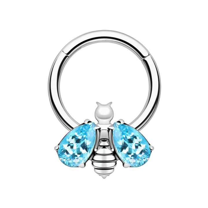 Piercing Nose Hoop Septum Jewelry Daith Earring Piercing - Silver / 16G / 10 mm