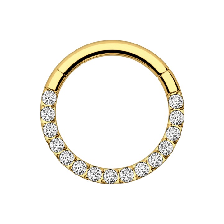 Septum Earring Daith Piercing Jewelry Nose Hoop Ring - Gold / 16G / 06 mm