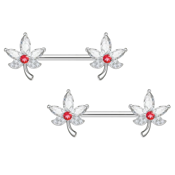 Intimate Piercing Nipple Barbell Decor Sexy Jewelry Bar   - Silver