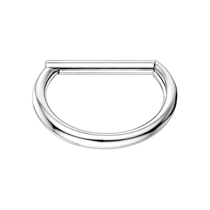 Conch Huggie Nose Hoop Helix Piercing Nostril Earlobe Jewelry - Silver / 16G / 12 mm