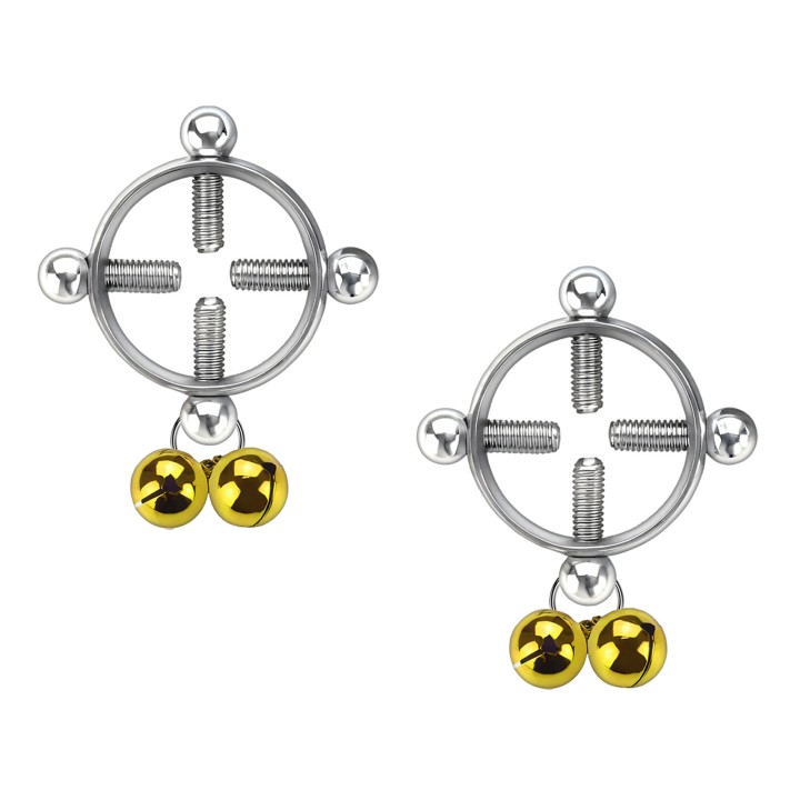 Nipple Weights Fake Piercing Adult Jewelry Decor Sexy - Yellow