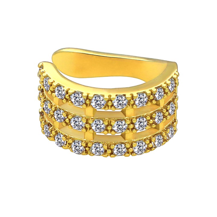 Conch Hoop Non Pierced Wrap Cartilage Helix Jacket Faux Jewelry - Gold