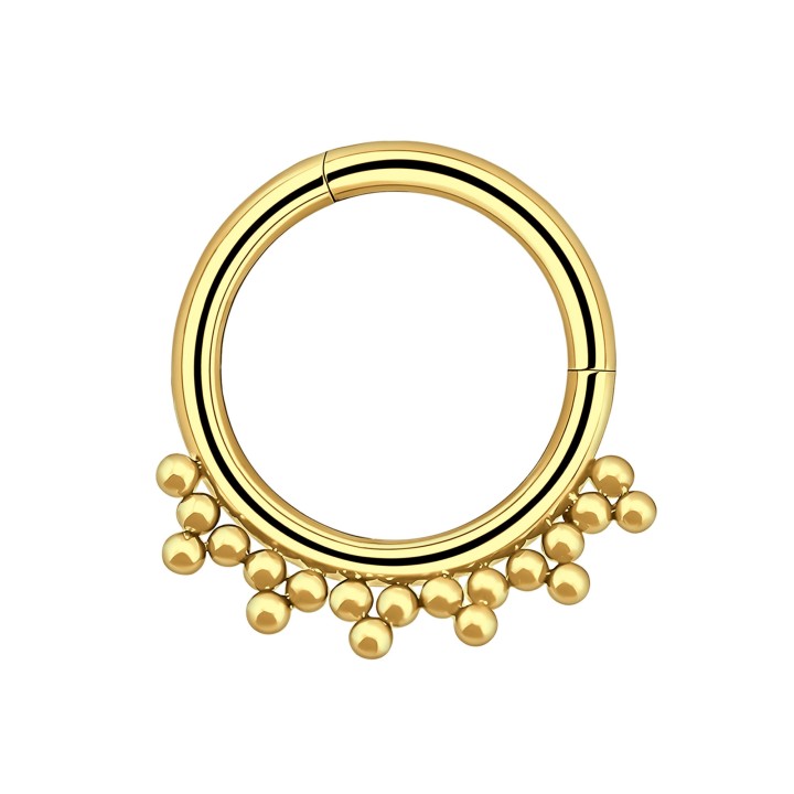 Piercing Hoop Nose Septum Daith Earring - Gold / 16G / 10 mm