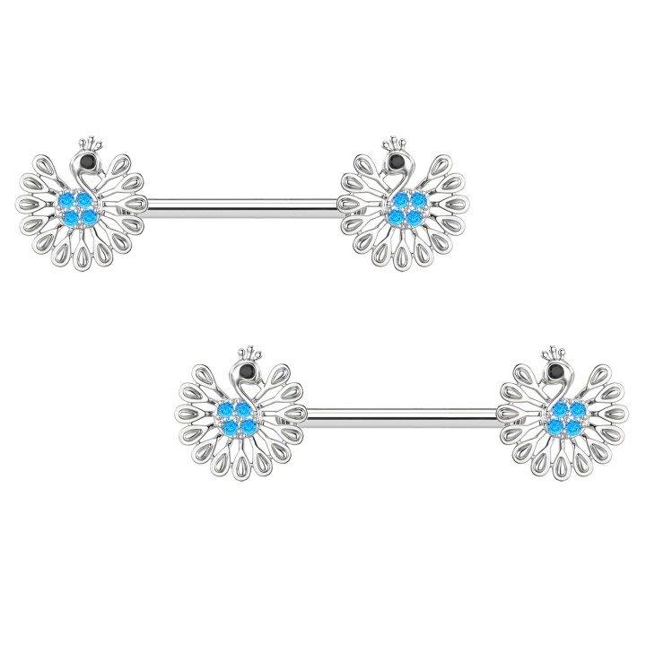 Piercing Bar BDSM Erotic Decor Straight Barbell - Silver