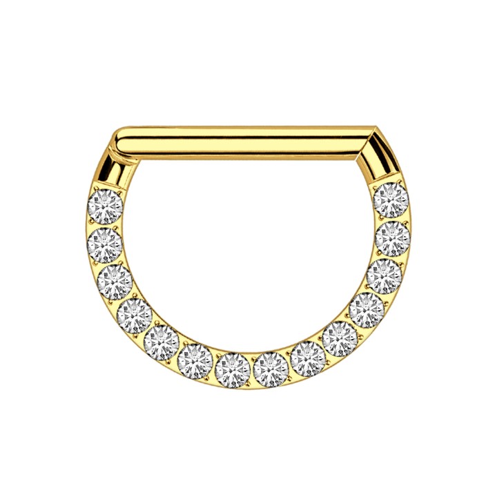 Piercing Jewelry Daith Hoop Septum Ring Earring Nose - Gold / 16G / 10 mm