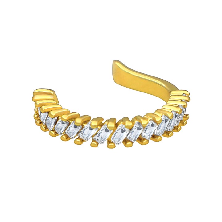 Cartilage Clip Conch Minimalist Hoop Helix Jewelry No Piercing Wrap - Gold