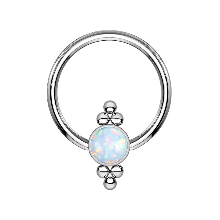 Septum Piercing Hoops Daith Nose Clicker Earring - Silver / 16G / 10 mm