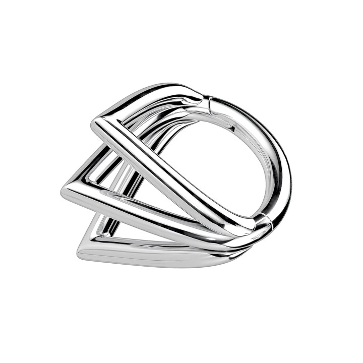 Tragus Hoop Piercing Nostril Cartilage Huggie Earlobe Jewelry - Silver / 16G / 10 mm