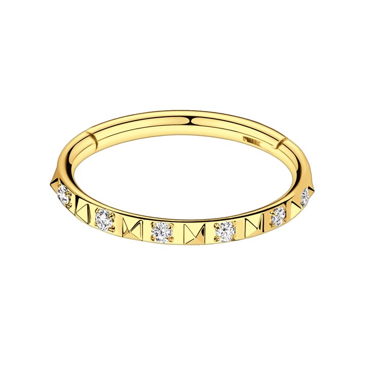 Nose Cartilage Huggie Helix Conch Hoop Piercing Jewelry - Gold / 16G / 10 mm