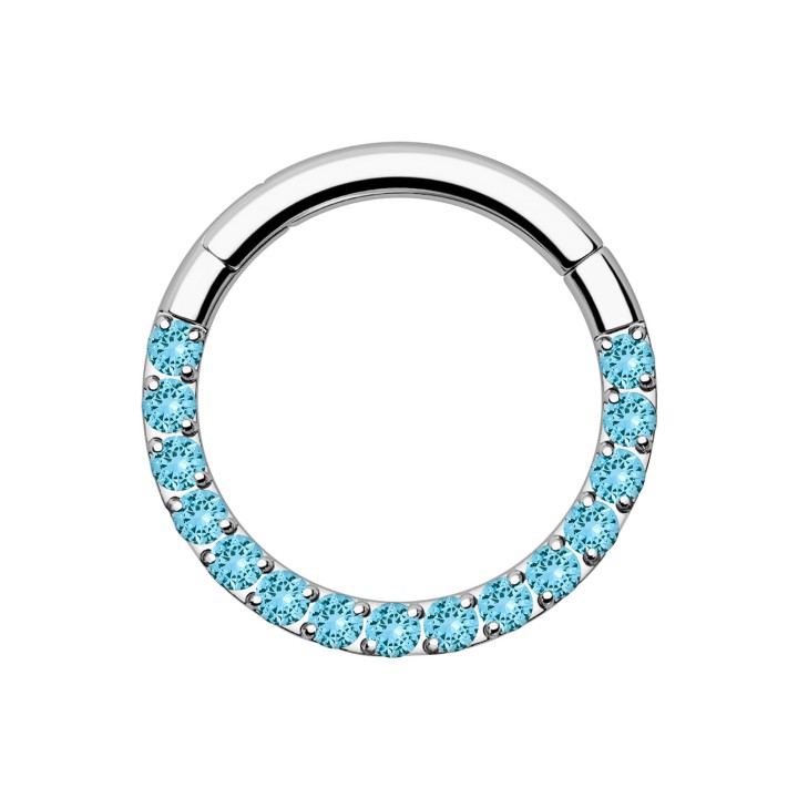 Septum Earring Nose Hoop Piercing Jewelry Daith Ring - Silver / 16G / 10 mm