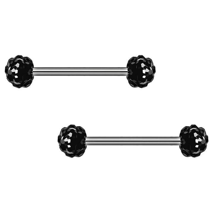 Nipple Decor Straight Barbell BDSM Erotic Piercing Bar - Silver