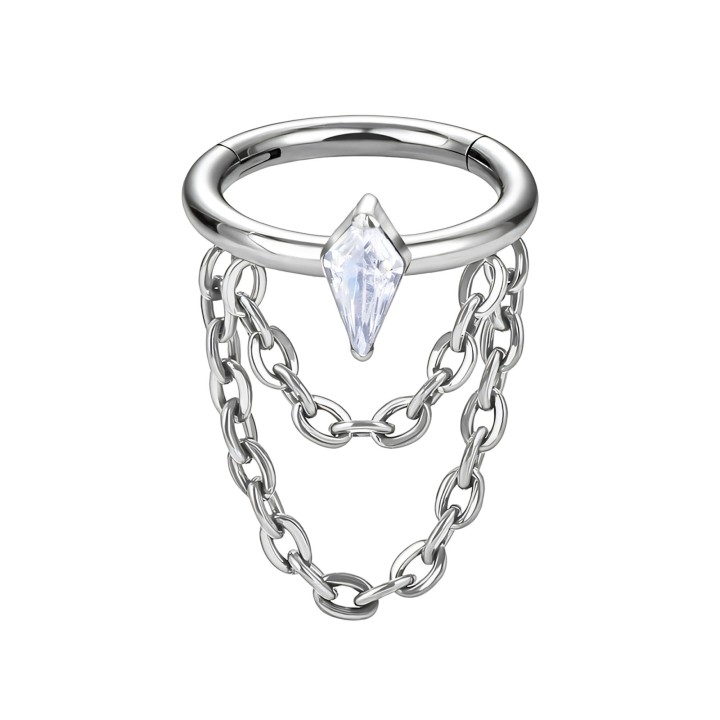 Helix Piercing Nostril Earlobe Huggie Cartilage Tragus Ring - Silver / 16G / 08 mm