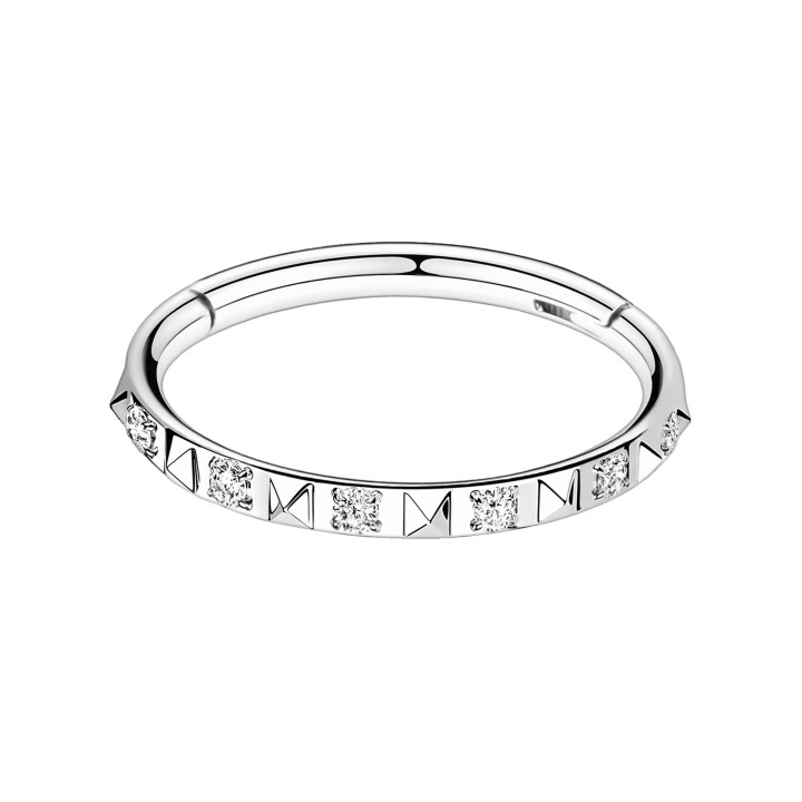 Tragus Earlobe Piercing Hoop Nostril Huggie Rook - Silver / 16G / 10 mm