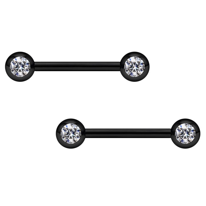 Fetish Bar BDSM Erotic Decor Piercing Bar - Black