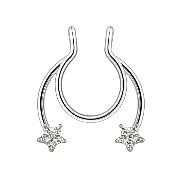 Nose Fashion Piercing Ring Clip-On Jewelry - Style 2