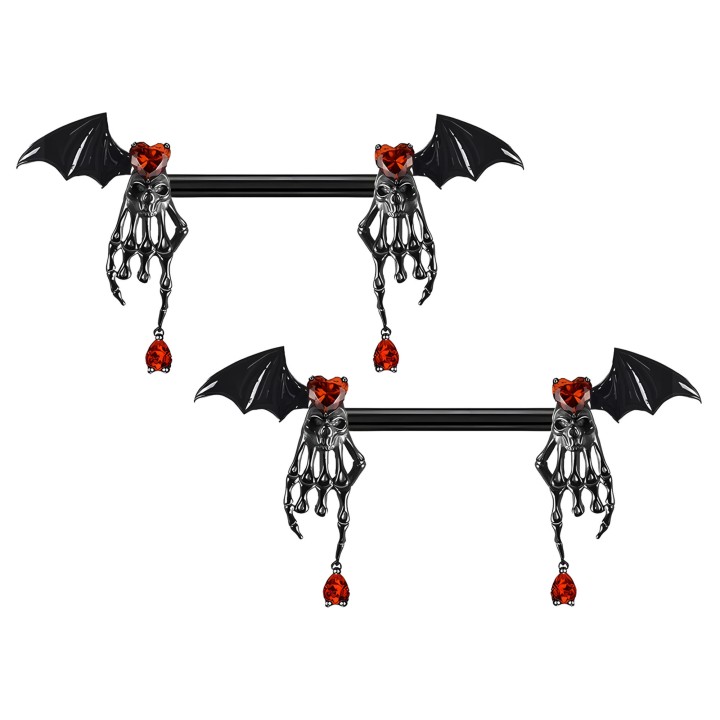 Intimate Piercing Nipple Bar Decor Sexy - Black