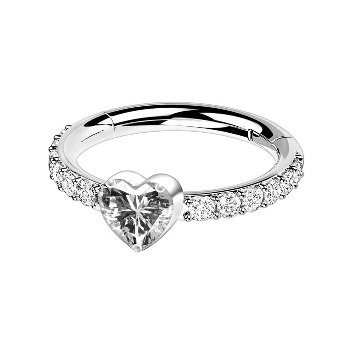 Earlobe Cartilage Piercing Ear Hoop Jewelry Helix Earring - Silver / 16G / 08 mm