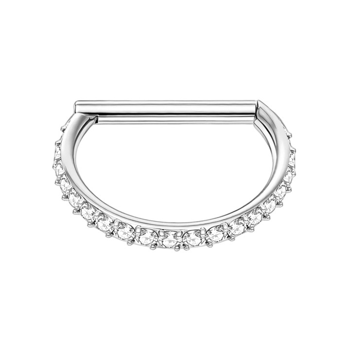 Cartilage Hoop Nose Huggie Piercing Ring Nostril Clicker Conch Jewelry - Silver / 16G / 10 mm