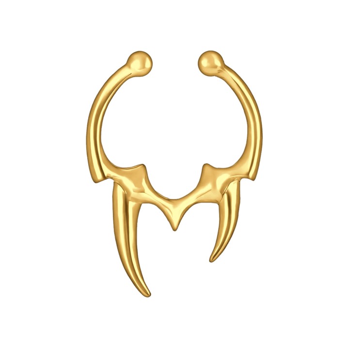 Non-Piercing Temporary No Jewelry Faux Nose - Gold