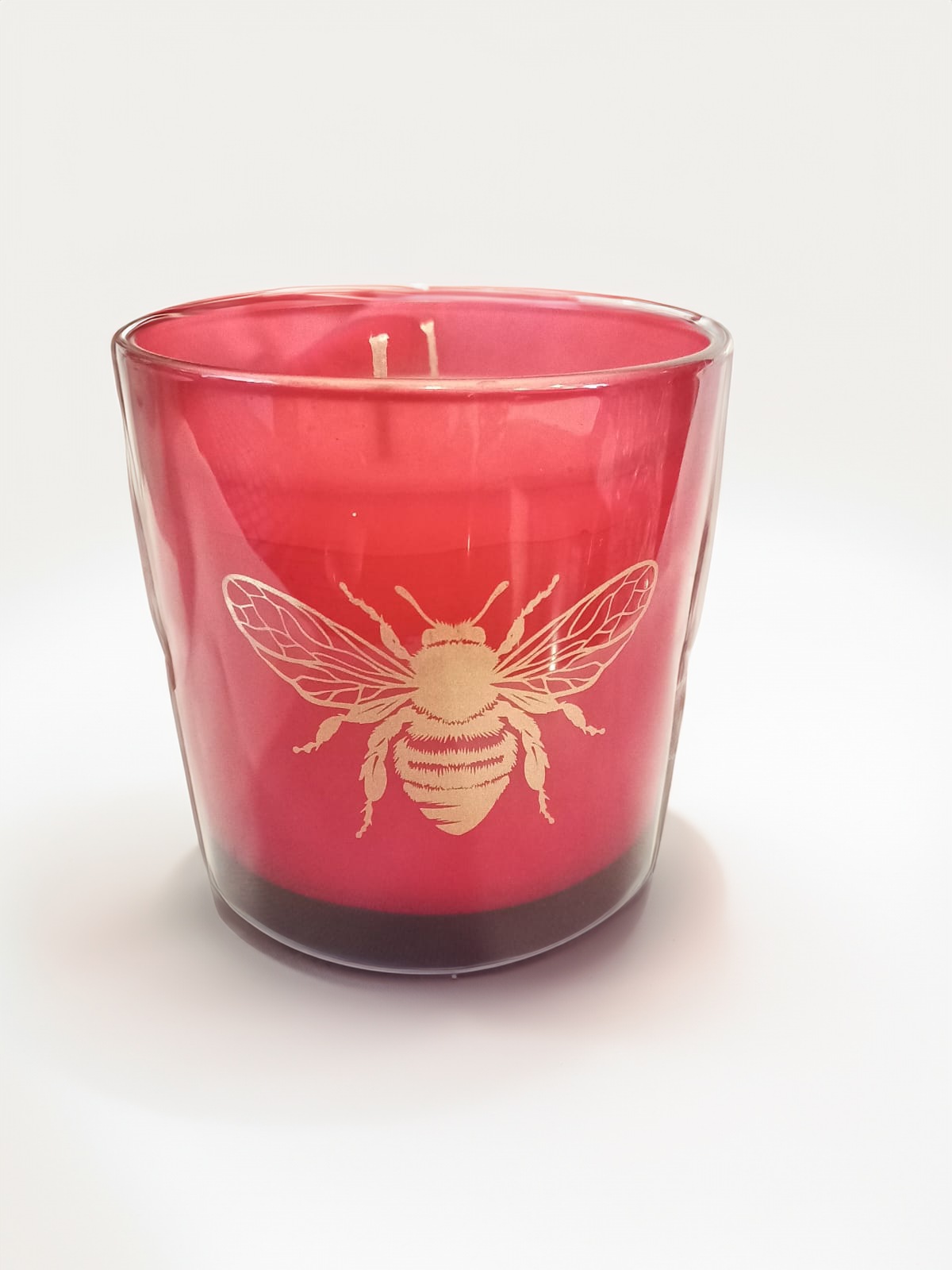 Candle bee colour red size medium