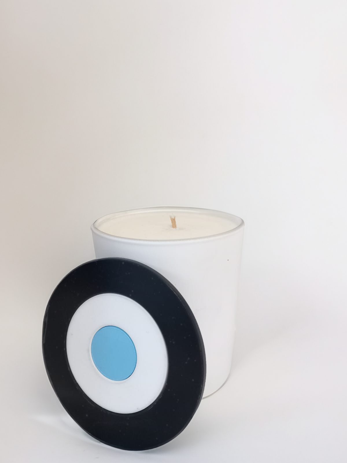 Candle evil eye colour black white size small