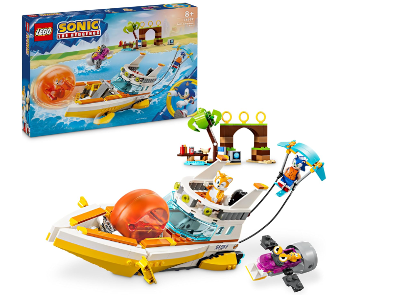 LEGO SONIC THE HEDGEHOG TAILS ADVENTURE BOAT 76997 8+