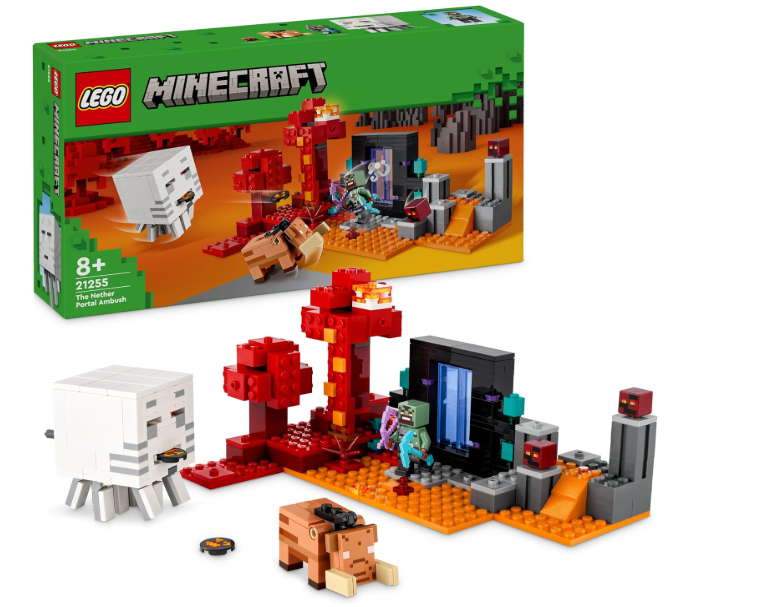 LEGO MINECRAFT THE NETHER PORTAL AMBUSH 21255 8+