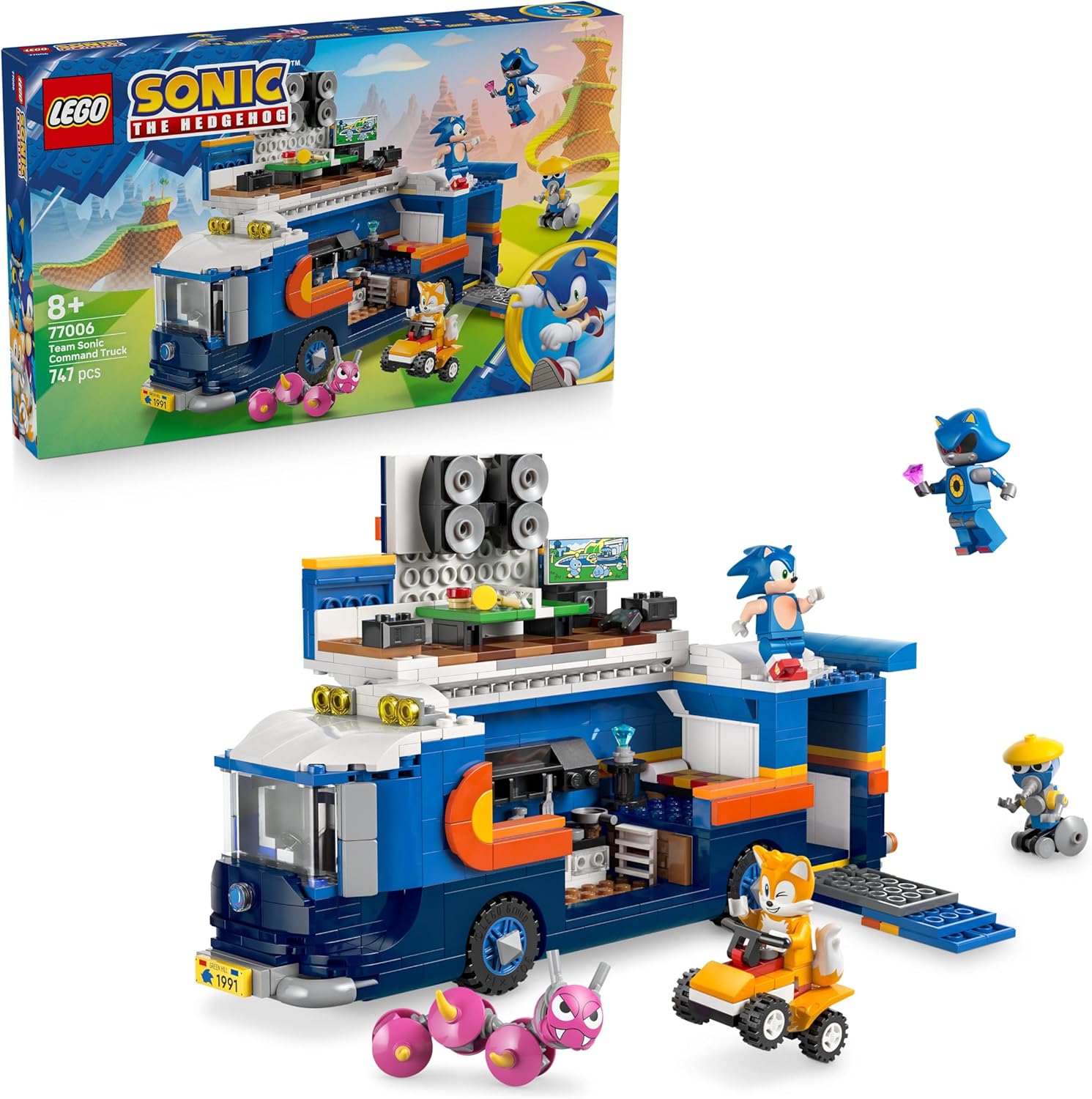 LEGO SONIC THE HEDGEHOG TEAM SONIC COMMAND TRUCK 77006 747PCS 8+