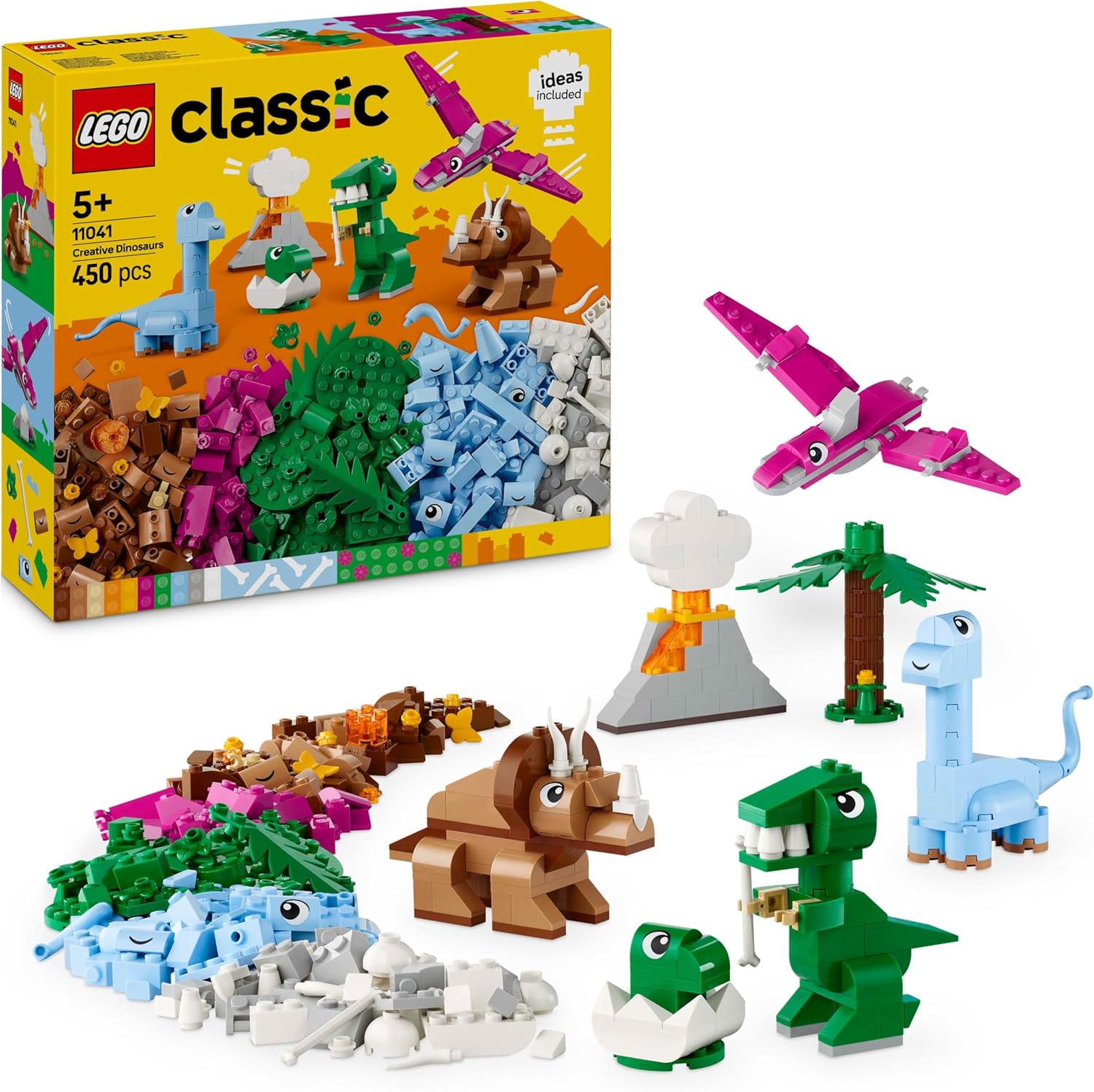 LEGO CLASSIC CREATIVE DINOSAURS 11041 450PCS 5+
