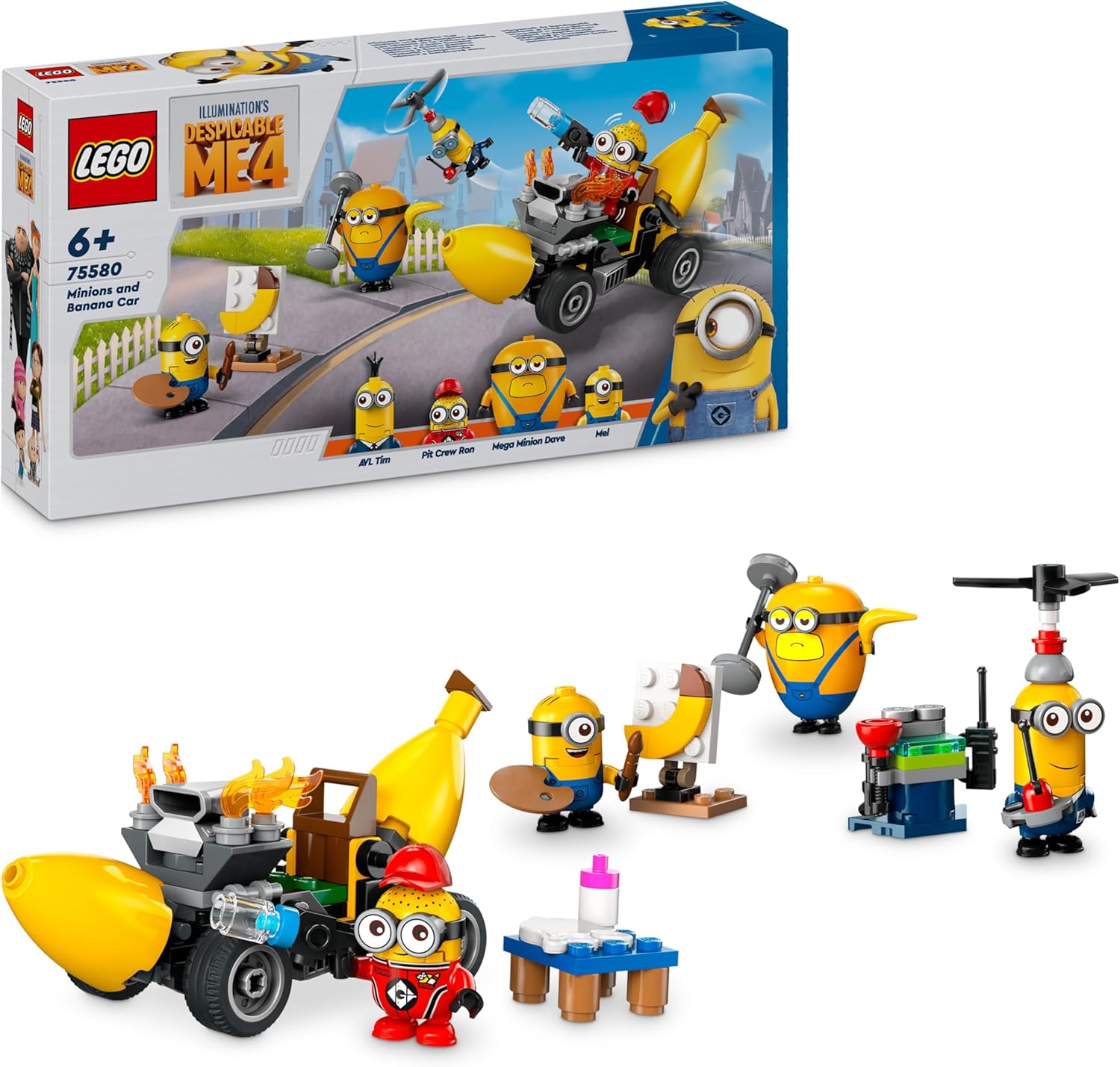 LEGO DESPICABLE ME 4 MINIONS AND BANANA CAR 75580 6+ 40744 6+