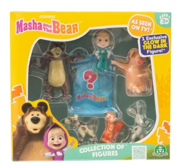 MASHA AND THE BEAR FIGURES PACK OF 7