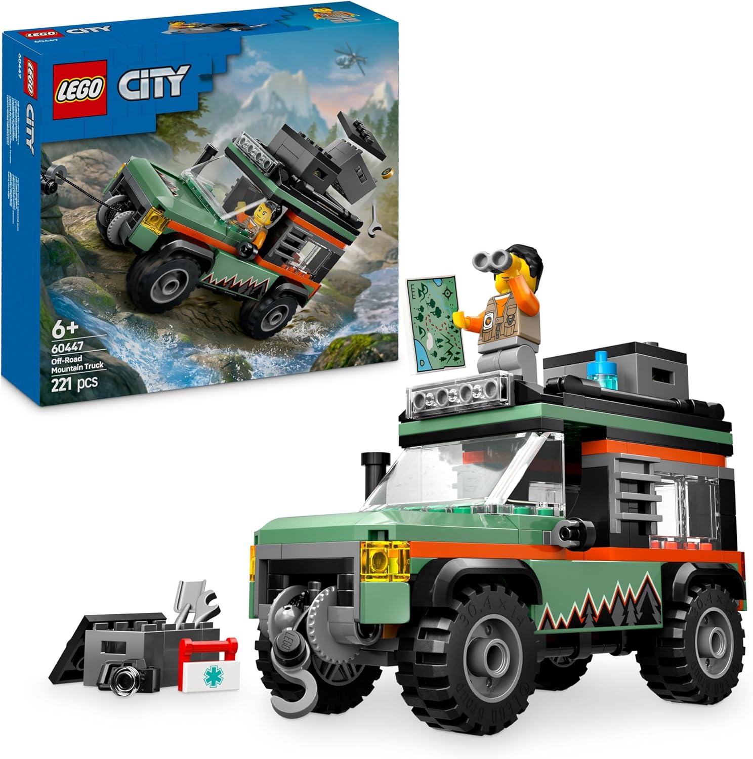 LEGO CITY OFF ROAD 4X4 MOUNTAIN 60447 221PCS 6+