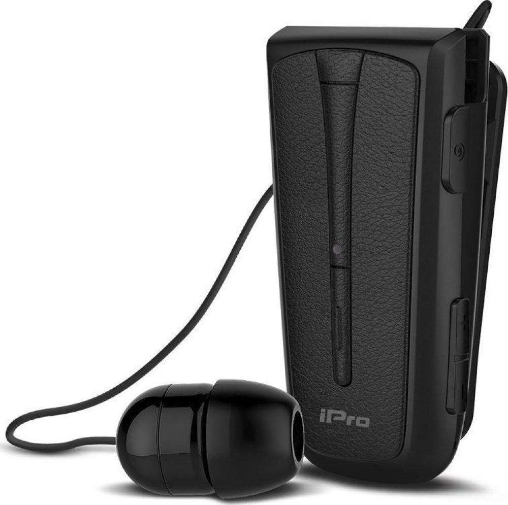 Bluetooth Retractable iPro RH219s Bluetooth Stereo Headset Black