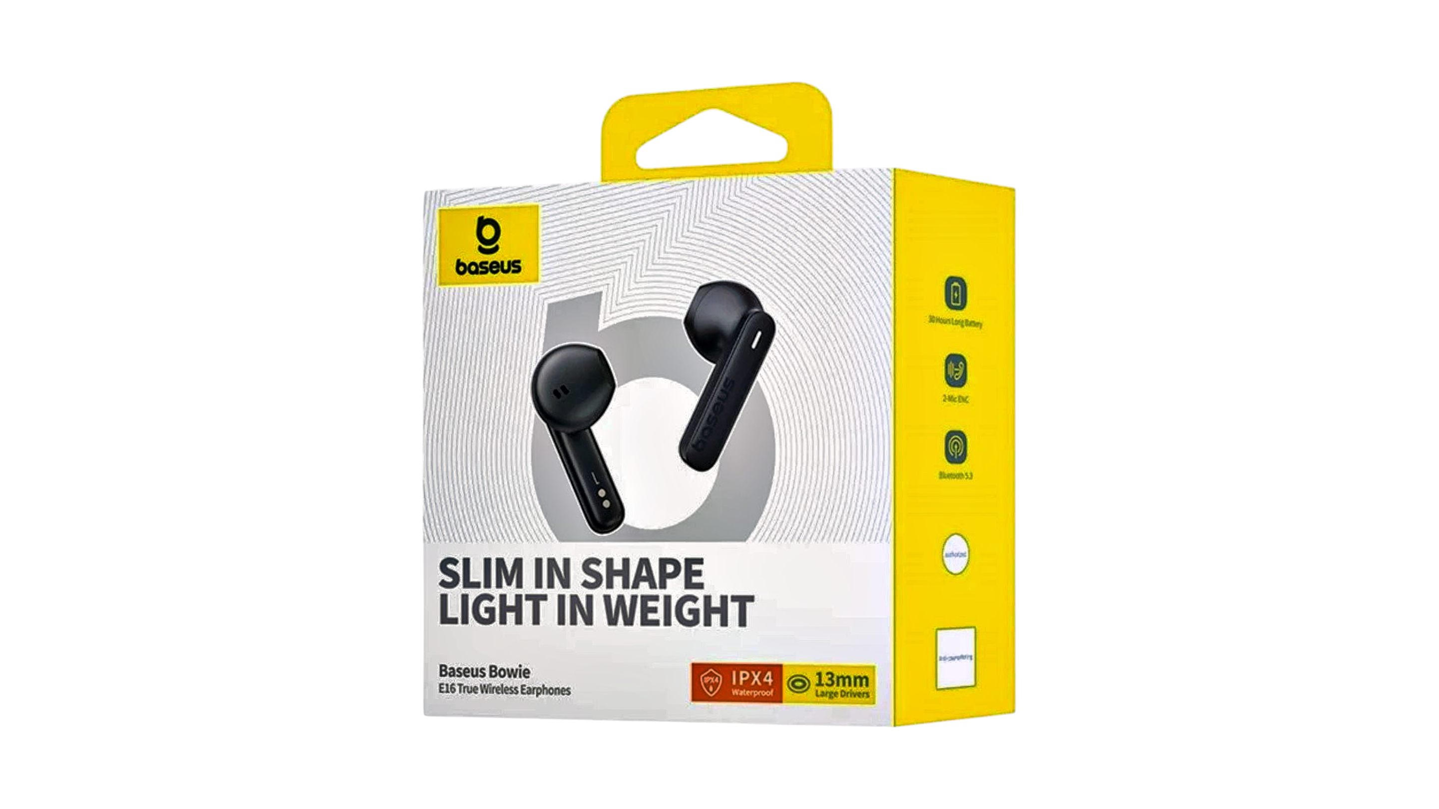 Baseus Headphones In Ear TWS Plastic Bowie E16 Black