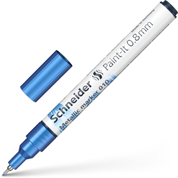 Schneider Metallic Marker Blue Fine Tip 0,8 Mm Paint-It 010