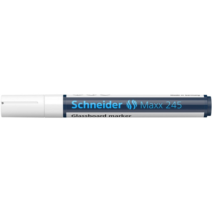 Schneider Glass Board Marker White Maxx 245