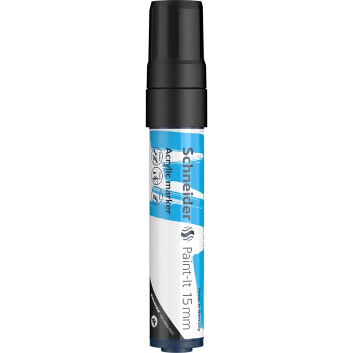 Schneider Acrylic Marker Paint-It 330 15Mm Black
