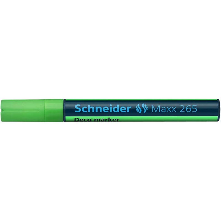 Schneider Chalk Marker Deco Maxx 265 Green Bullet Tip 1-3Mm Chalk
