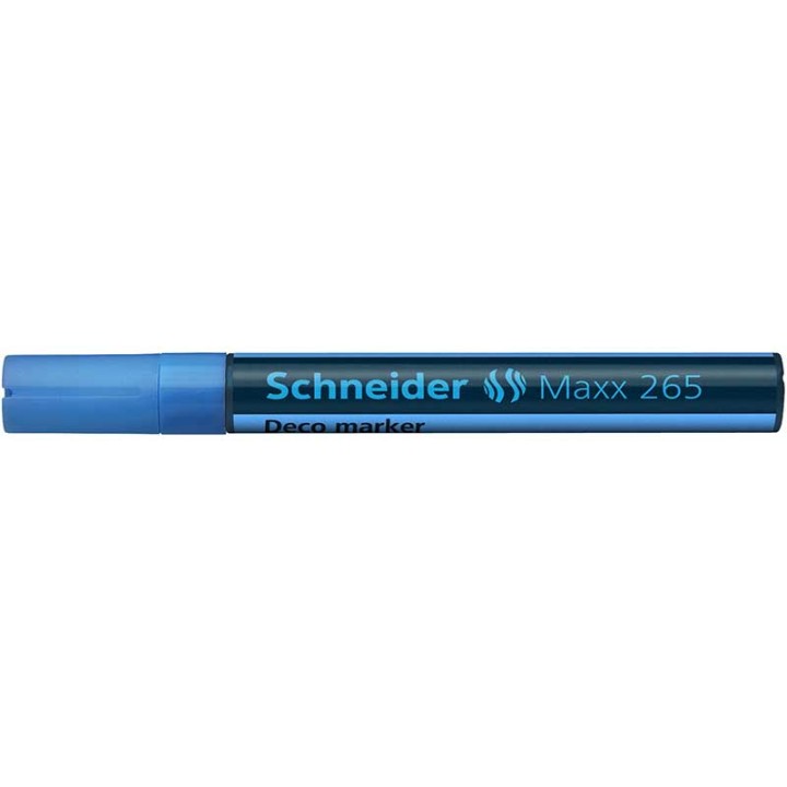 Schneider Chalk Marker Deco Maxx 265 Blue Bullet Tip 1-3Mm Chalk