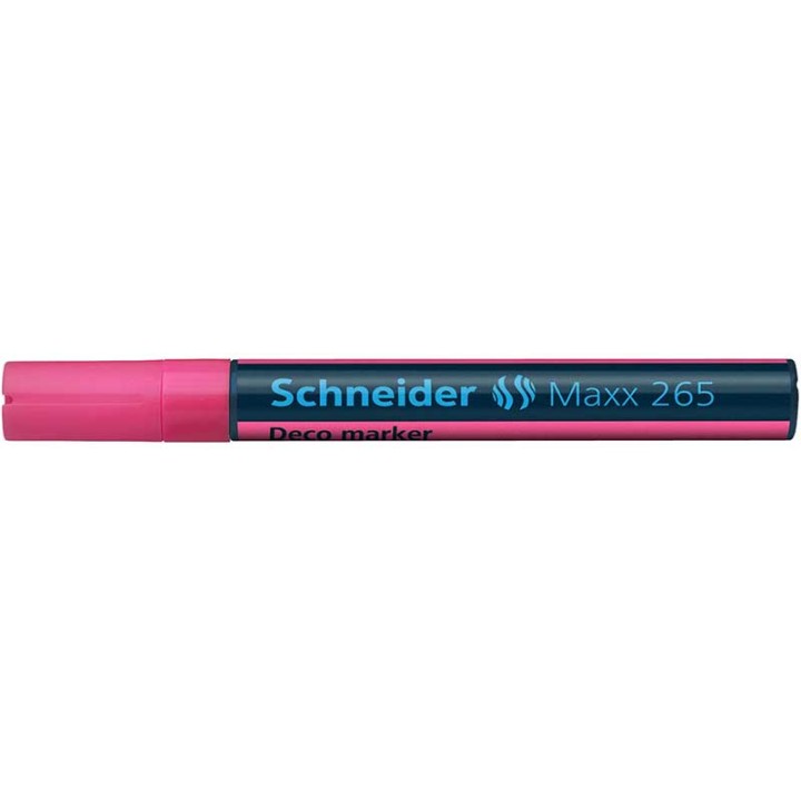 Schneider Chalk Marker Deco Maxx 265 Pink Bullet Tip 1-3Mm Chalk