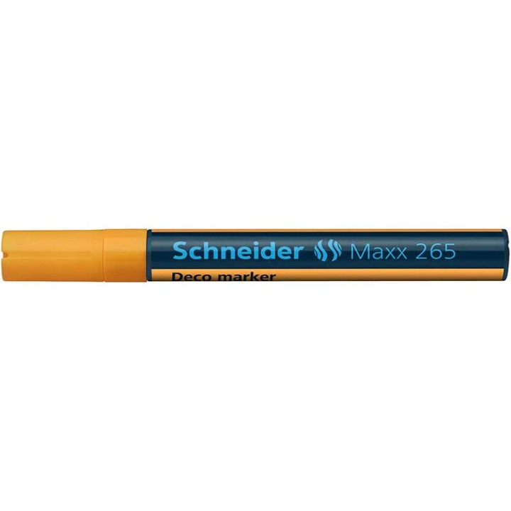 Schneider Chalk Marker Deco Maxx 265 Orange Bullet Tip 1-3Mm Chalk