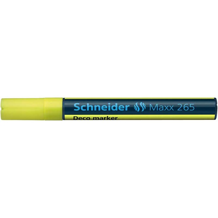 Schneider Chalk Marker Deco Maxx 265 Yellow Bullet Tip 1-3Mm Chalk