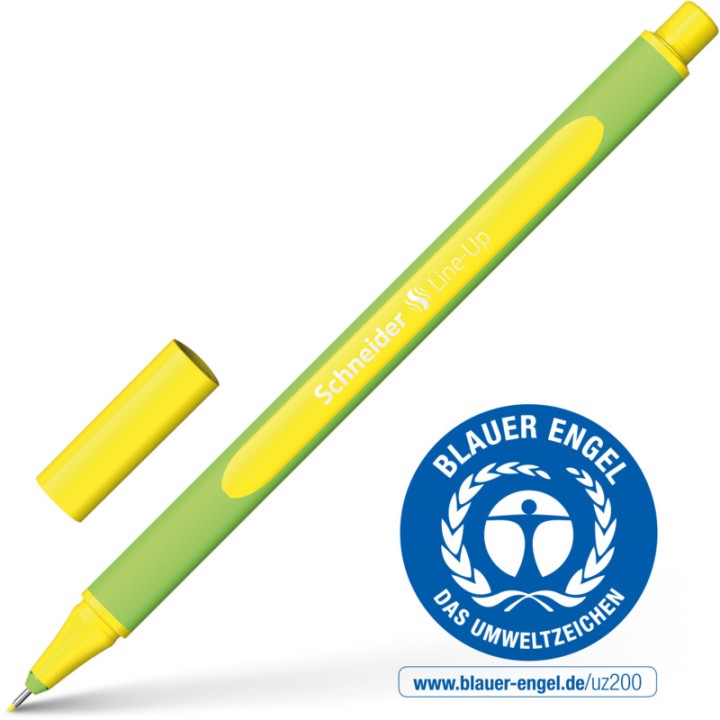 Schneider Pen Fineliner Line-Up 04 Neon-Yellow
