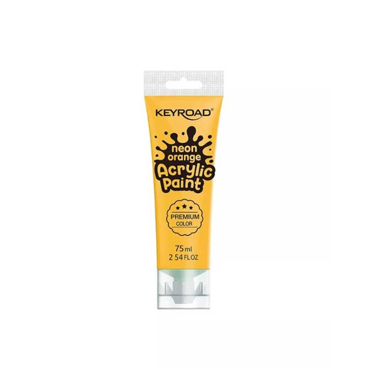Keyroad Acrylic Paint 75Ml Neon Orange Color
