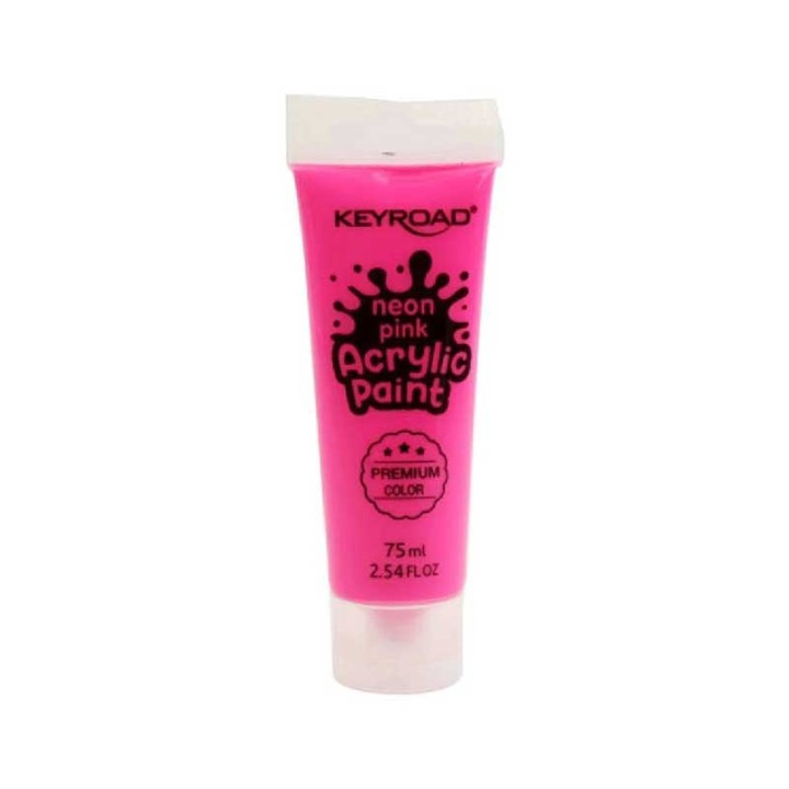 Keyroad Acrylic Paint 75Ml Neon Pink Color