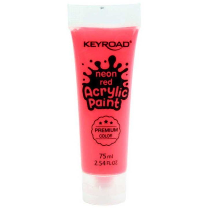 Keyroad Acrylic Paint 75Ml Neon Red Color