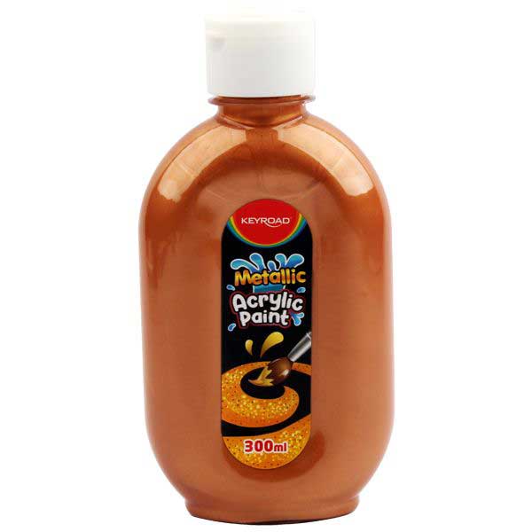 Keyroad Acrylic Paint 300Ml Metallic Yellow Color