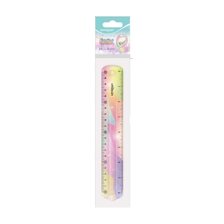 Keyroad Ruler Flexible 20Cm With Pastel Design